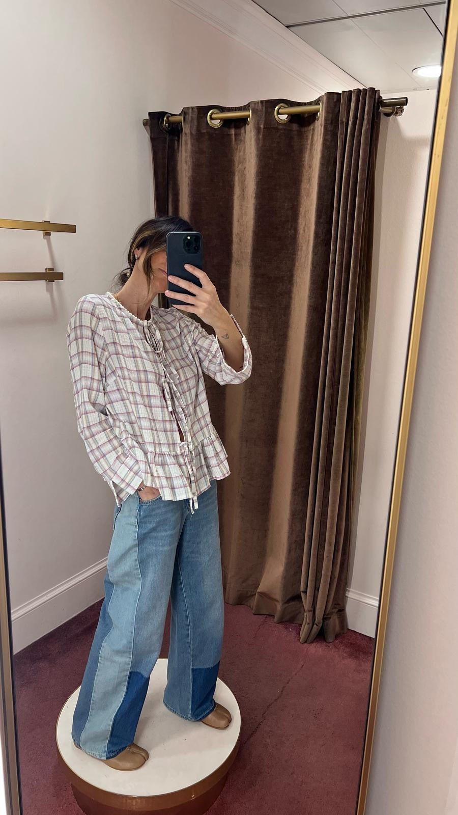 Blusa laços lilás