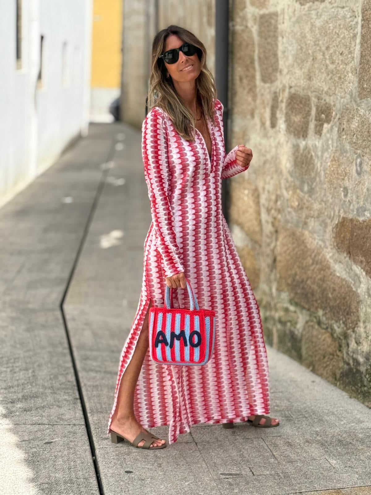 Vestido zigzag