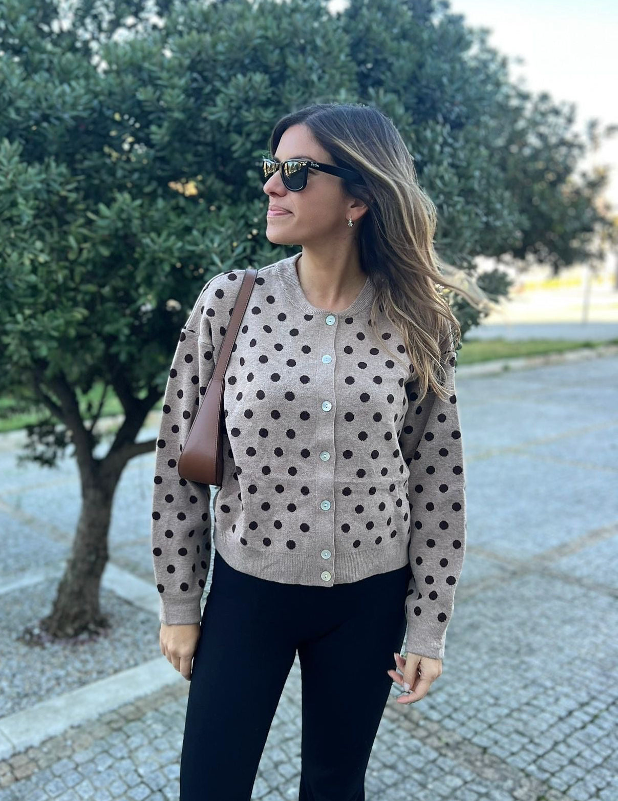 Casaco polka dots