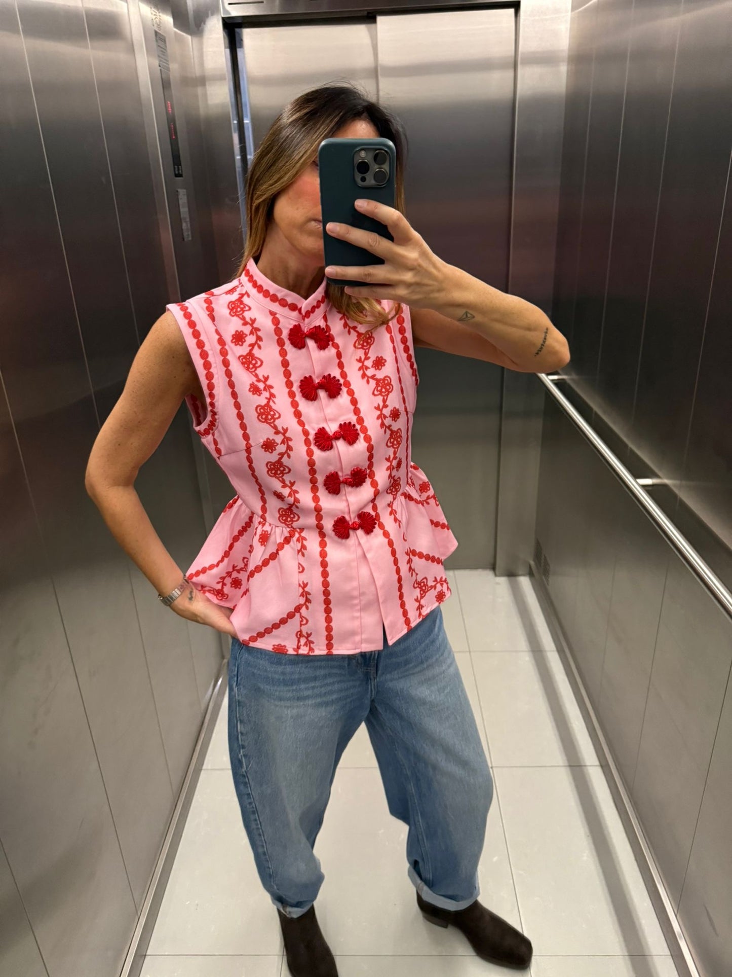 Colete rosa