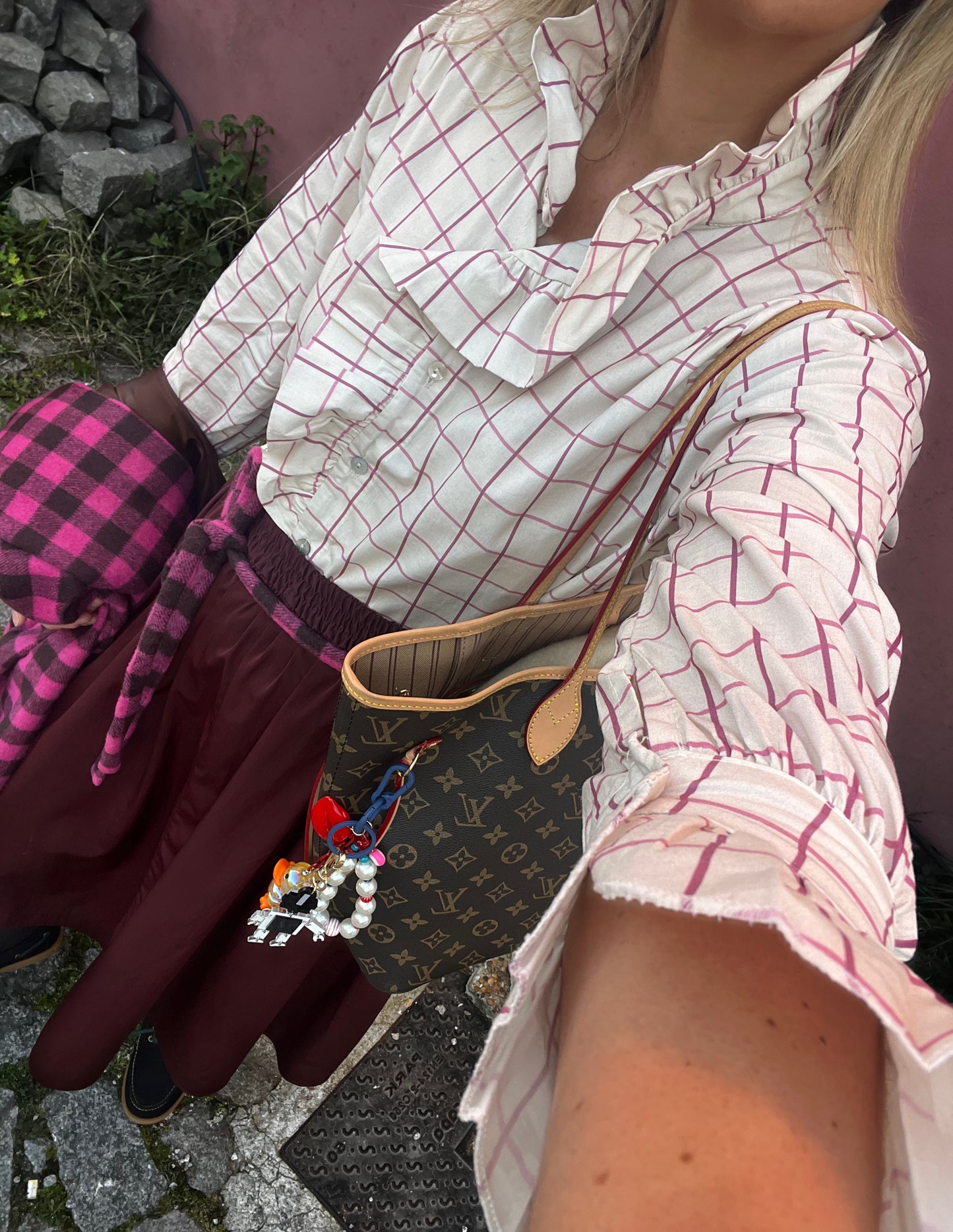 Camisa rosa gola