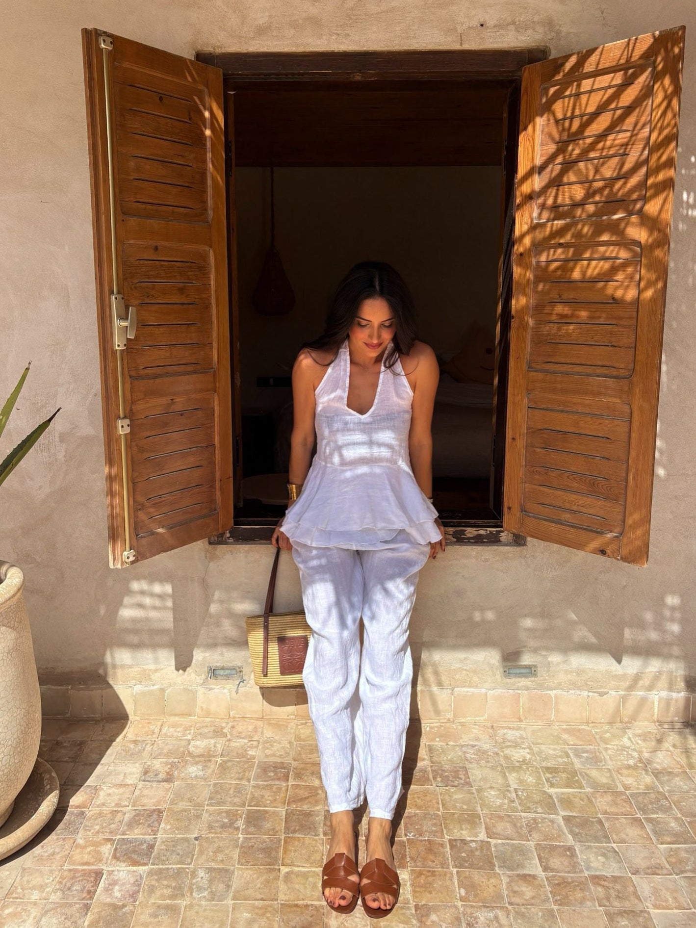 Conjunto linho branco