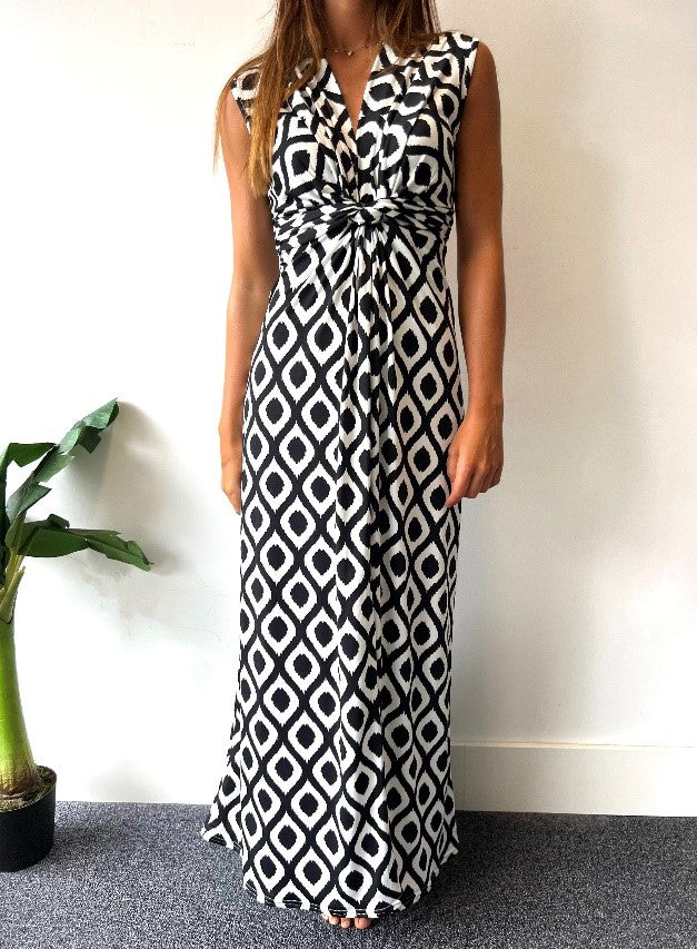 Vestido padrão geométrico