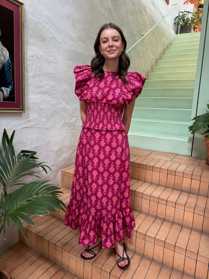 Vestido etni rosa
