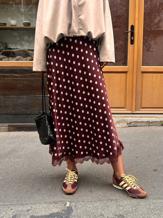 Saia bolas bordeaux