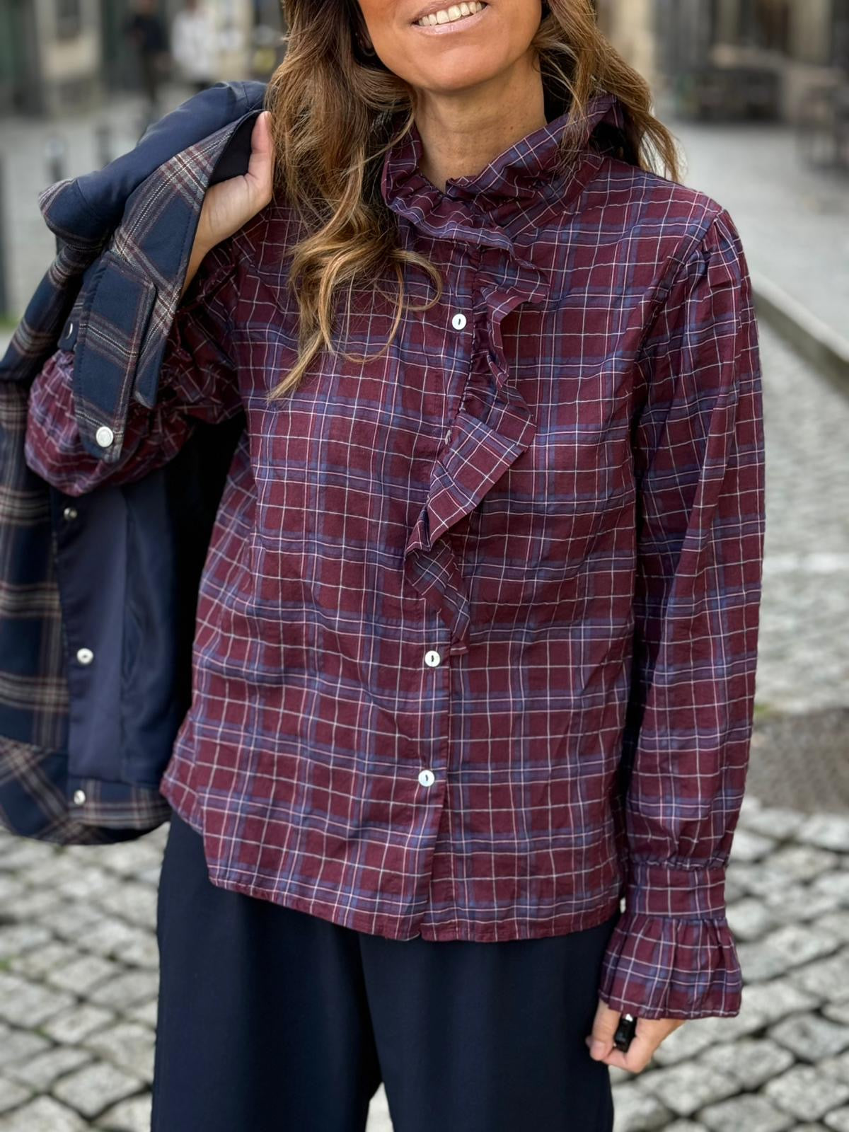 Camisa xadrez folho
