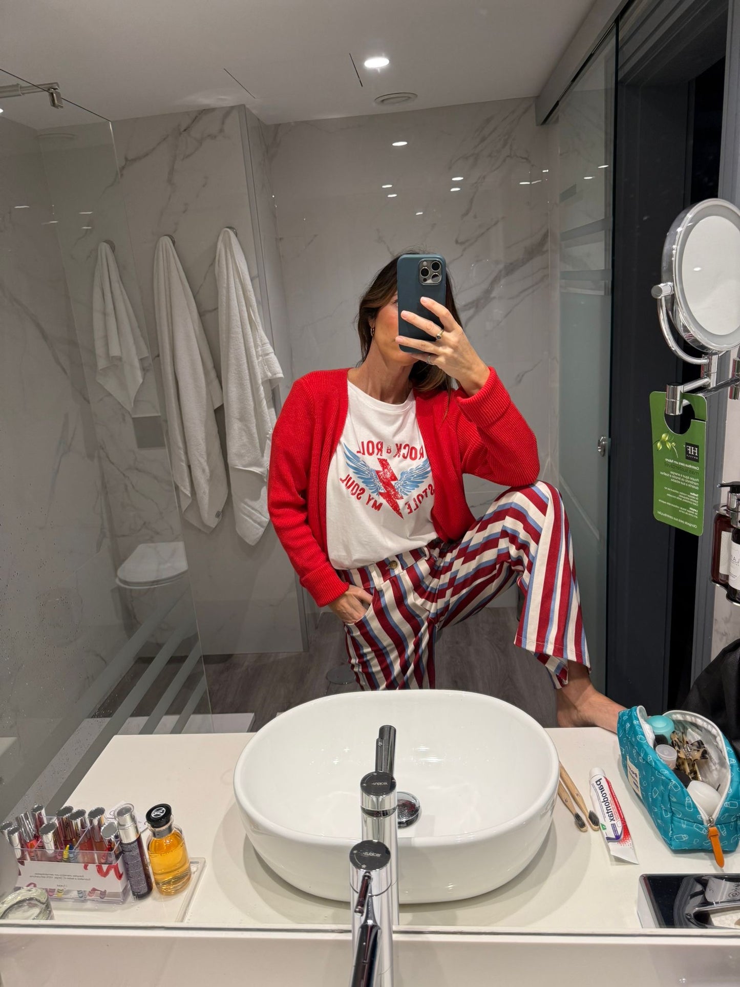 Casaco malha vermelho