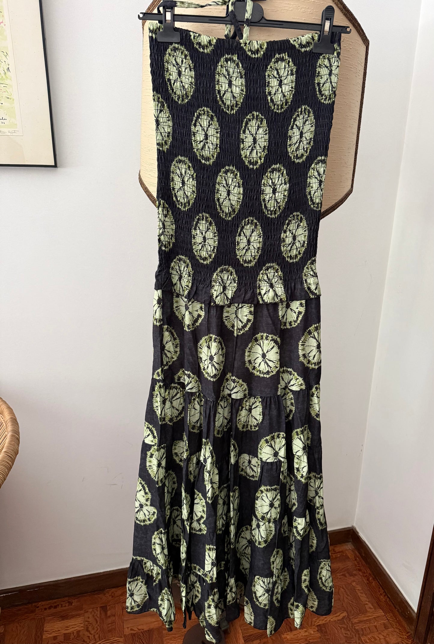 Vestido favos gris