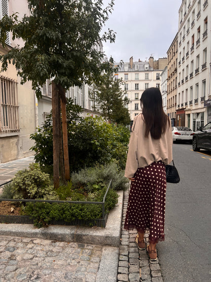 Saia bolas bordeaux