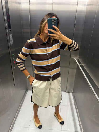 Casaco gola polo