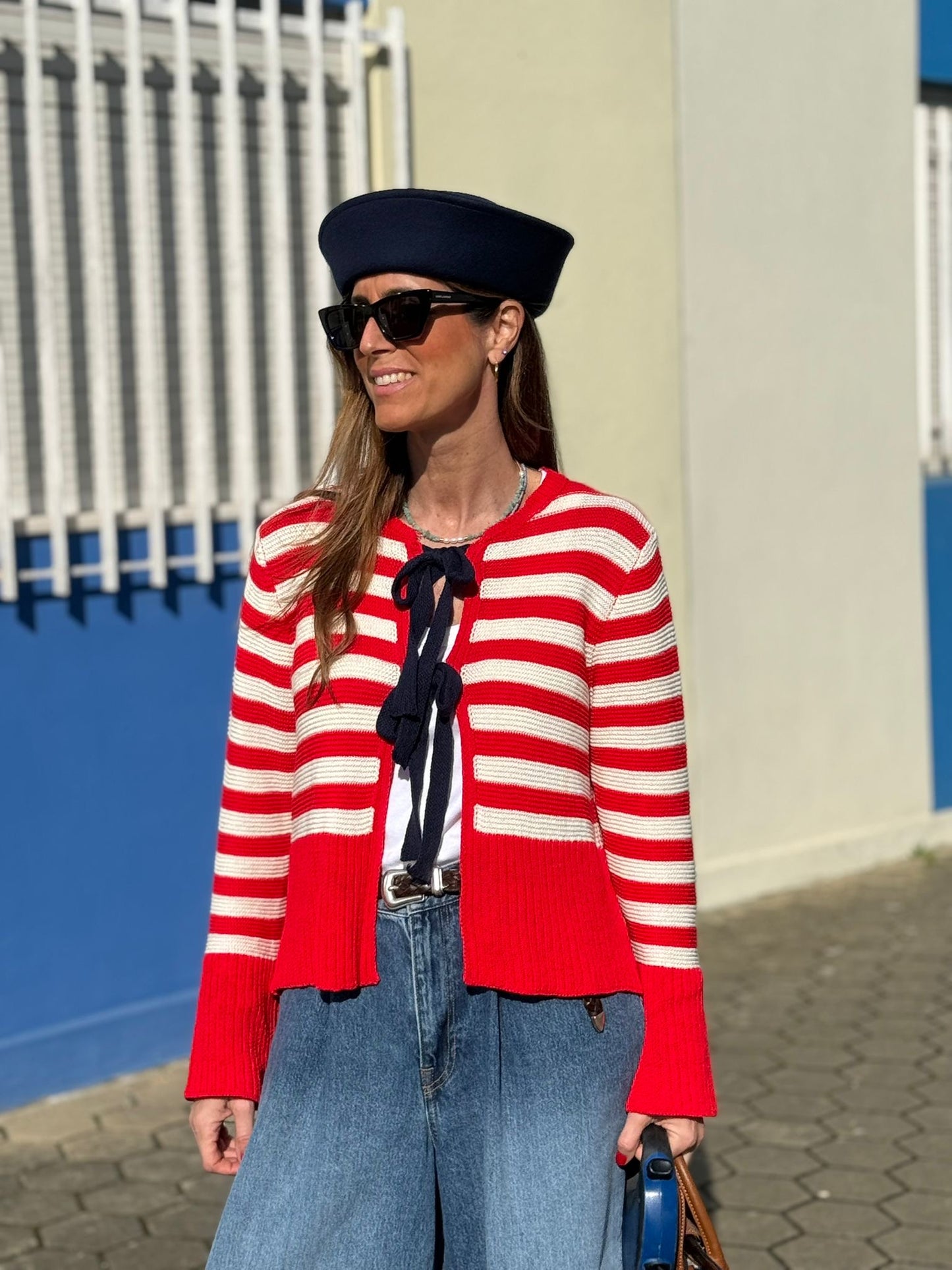 Casaco laços vermelho