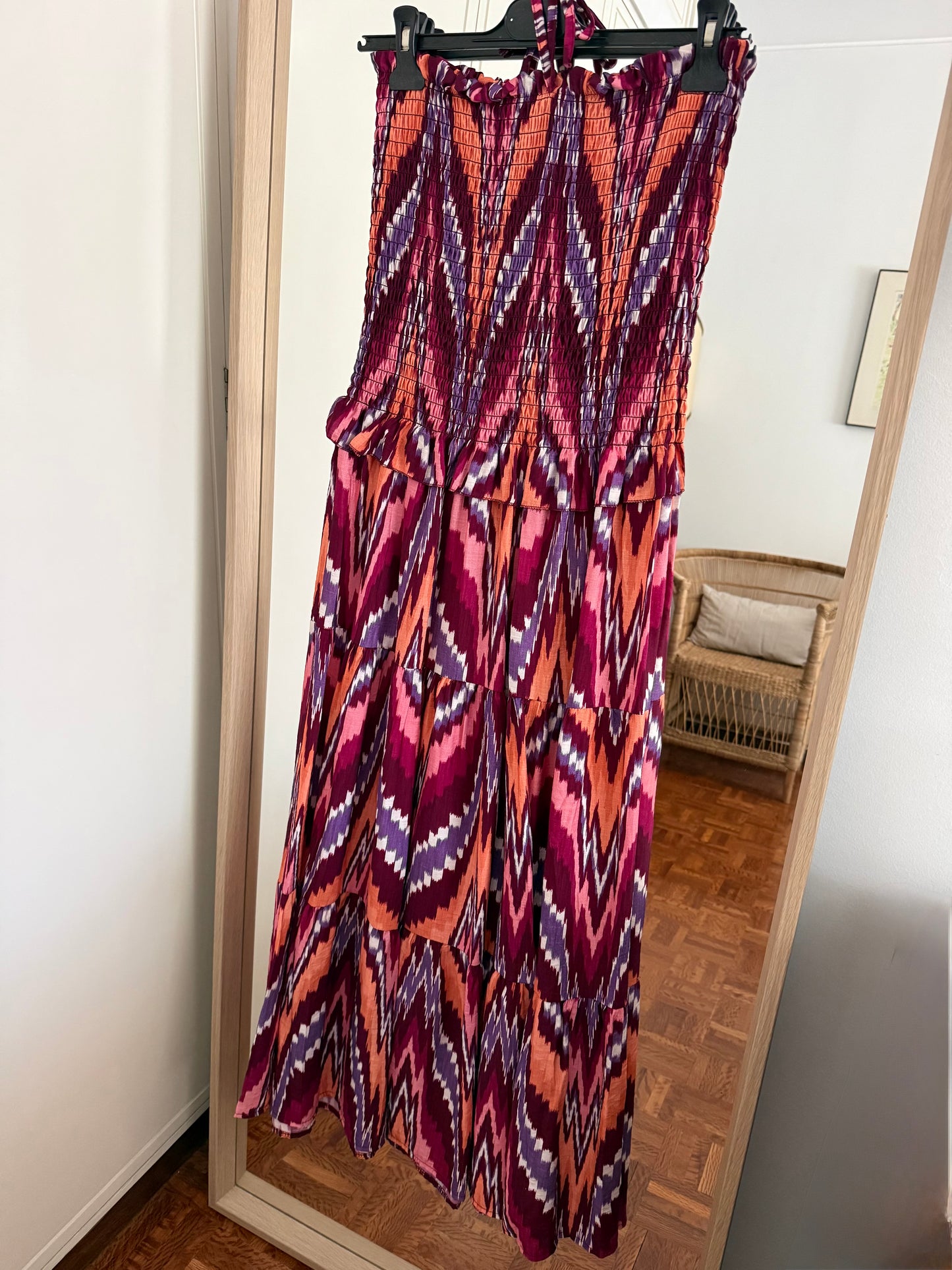 Vestido favos zigzag