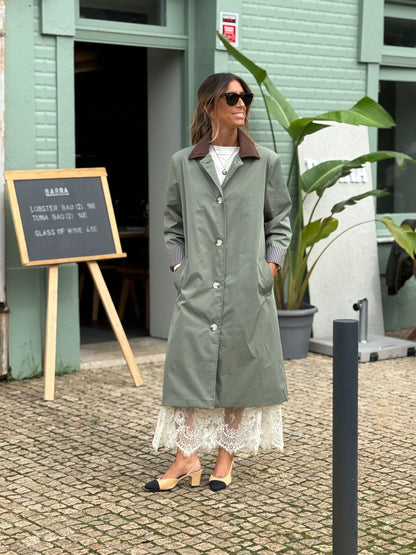 Gabardina verde