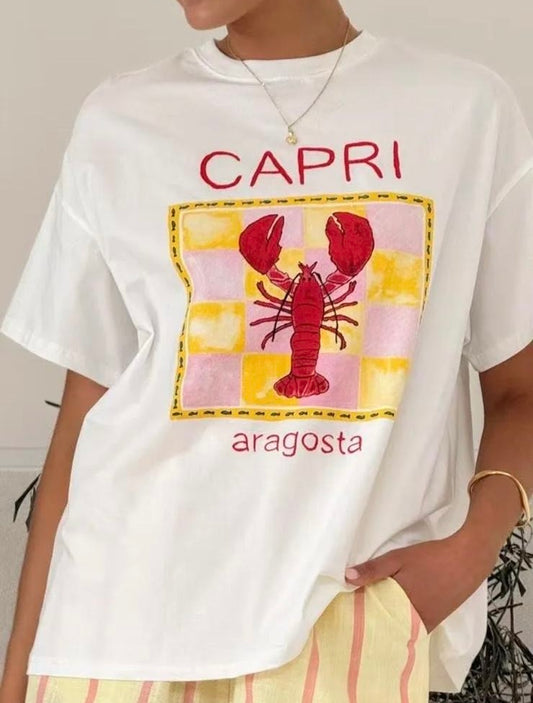 T shirt capri