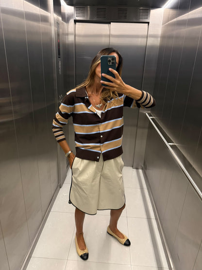 Casaco gola polo