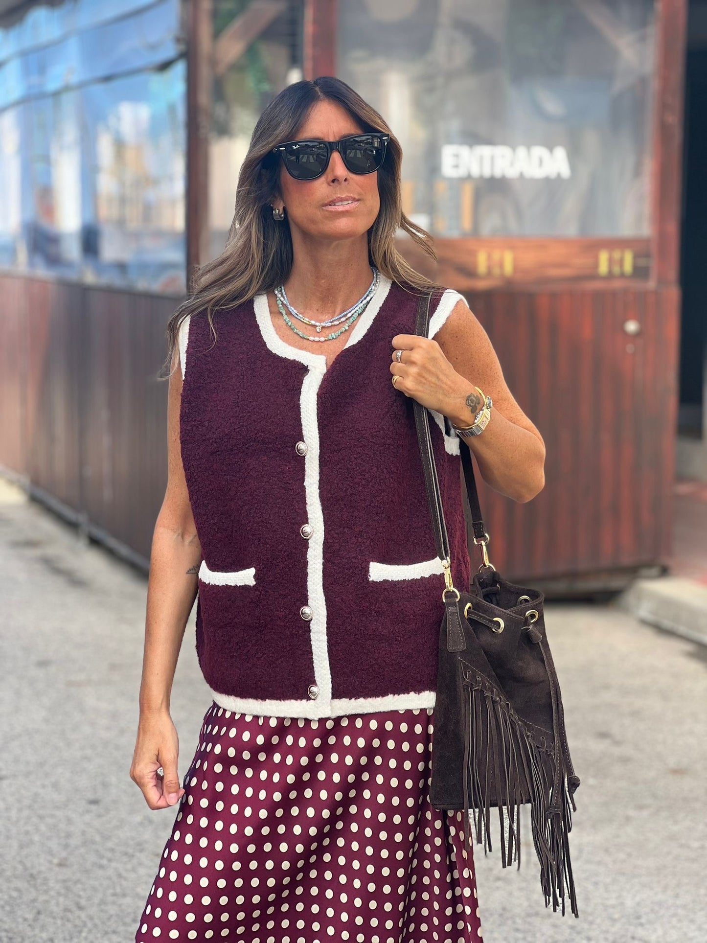 Colete bordeaux