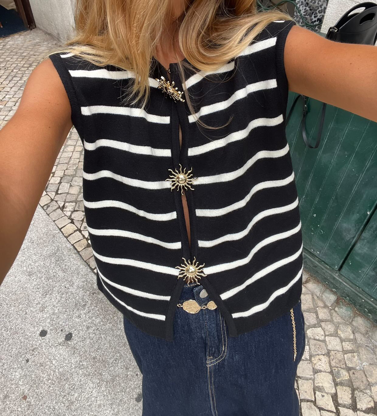 Colete sol riscas