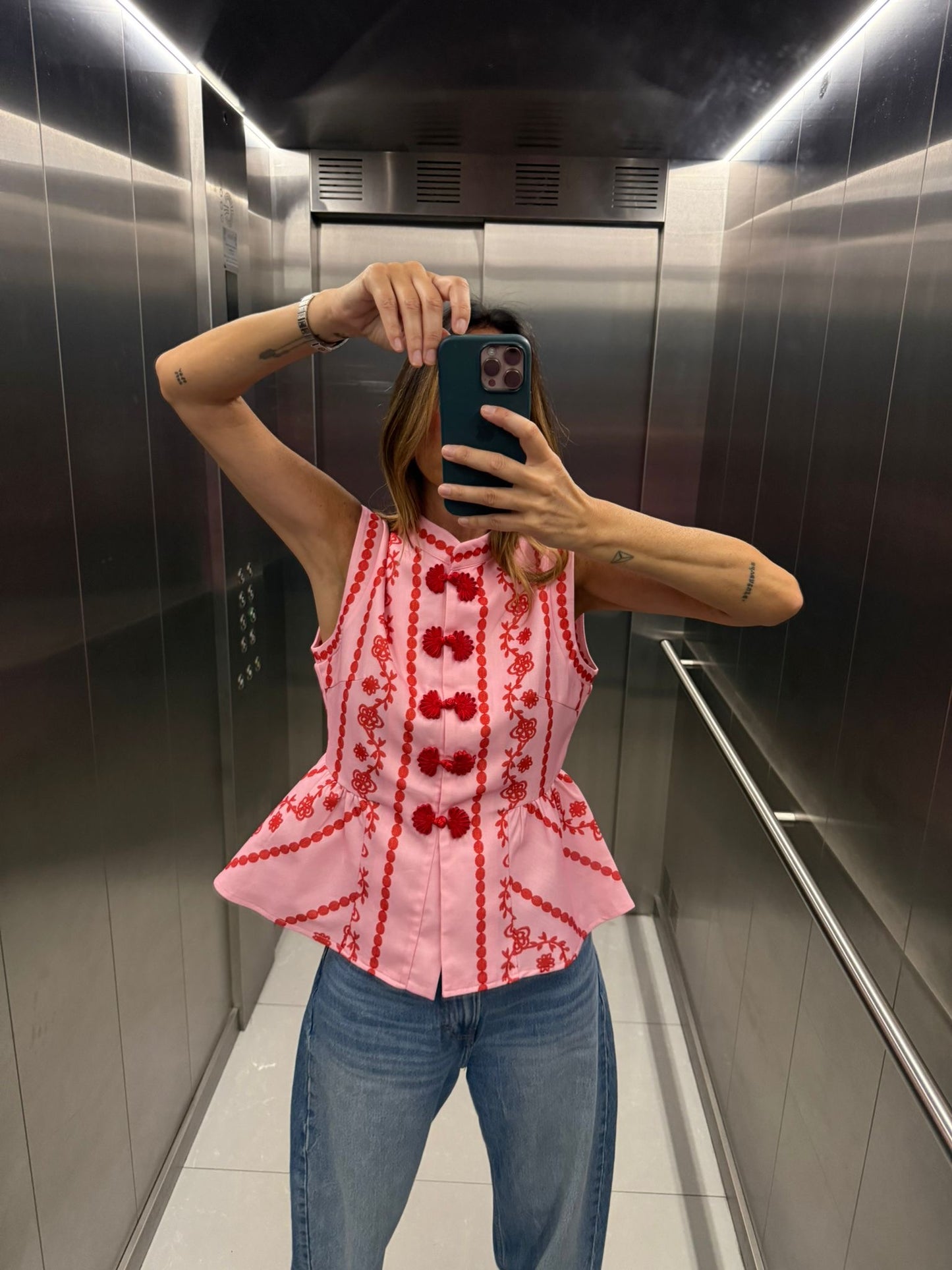 Colete rosa