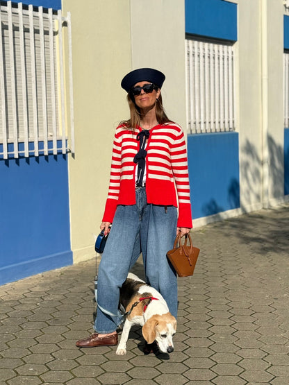 Casaco laços vermelho