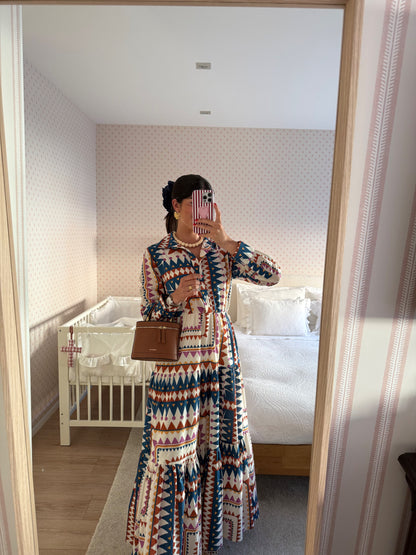 Vestido multicor