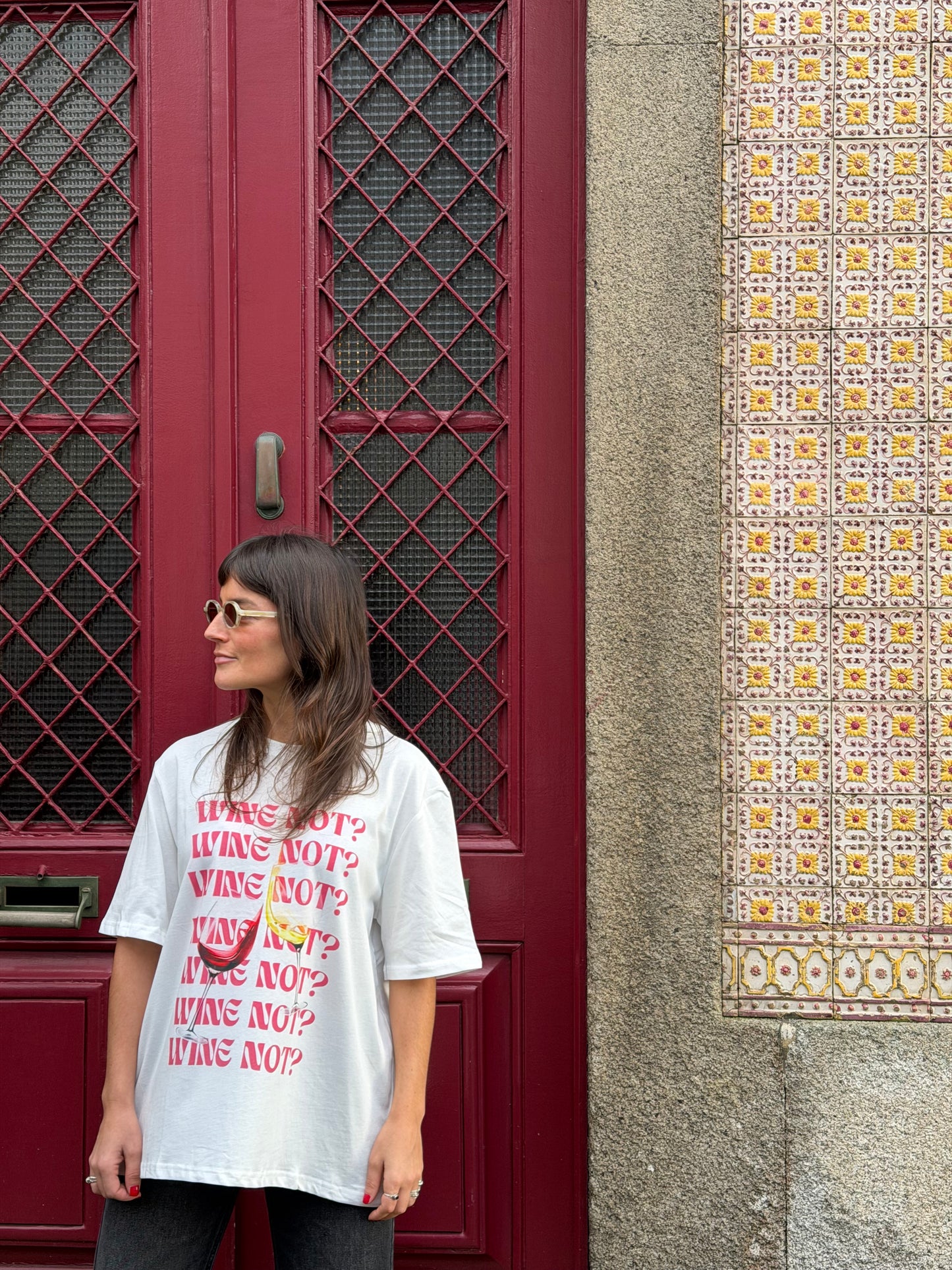 T shirt wine not