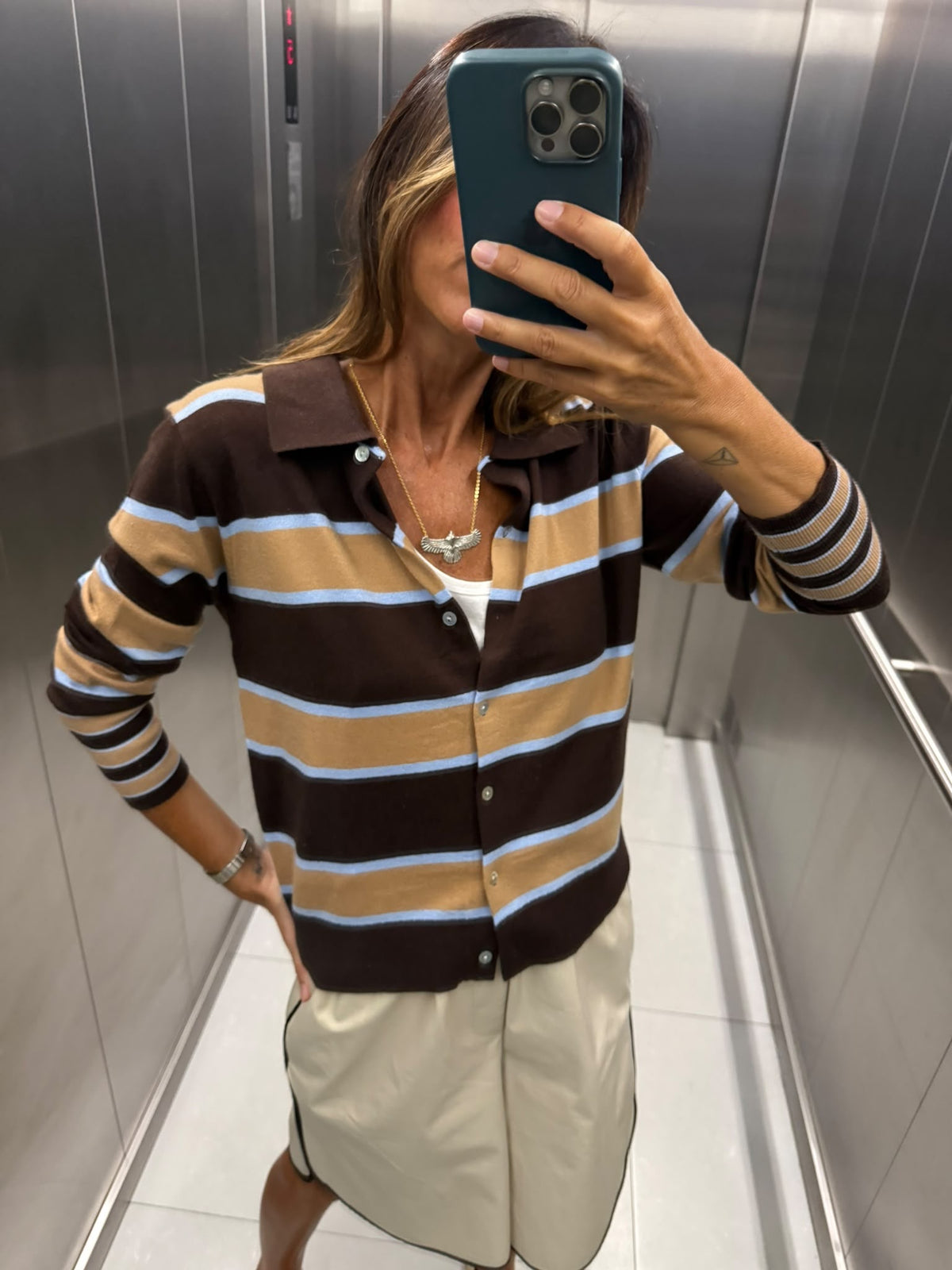 Casaco gola polo