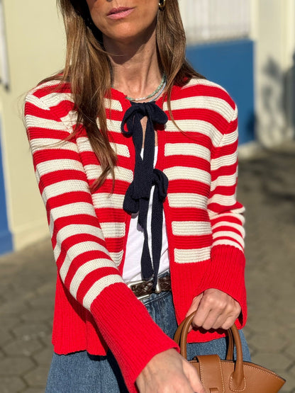 Casaco laços vermelho